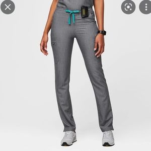 Womens yola skinny scrub pant medium graphite figs